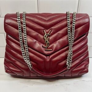 YSL Yves Saint Laurent LouLou Lou Lou Chain Handbag Shoulder Bag Crossbody Purse